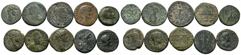 A mixed Lot of 10 Ancient Coins,About fine to about very fine. LOT SOLD AS IS, N...