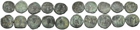 A mixed Lot of 10 Ancient Coins,About fine to about very fine. LOT SOLD AS IS, NO RETURNS.