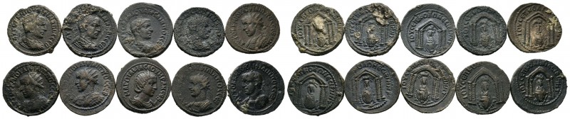 A mixed Lot of 10 Ancient Coins,About fine to about very fine. LOT SOLD AS IS, N...