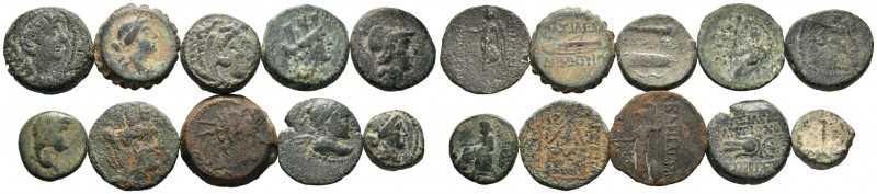 A mixed Lot of 10 Ancient Coins,About fine to about very fine. LOT SOLD AS IS, N...