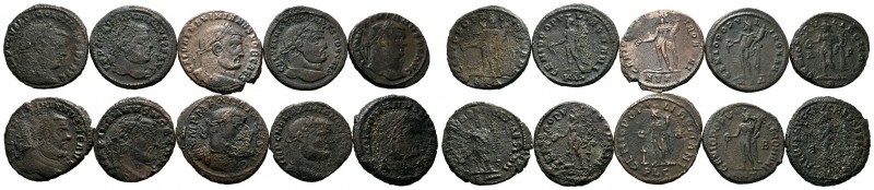 A mixed Lot of 10 Ancient Coins,About fine to about very fine. LOT SOLD AS IS, N...