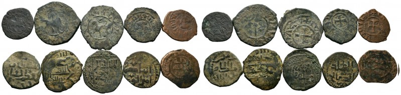 A mixed Lot of 10 Ancient Coins,About fine to about very fine. LOT SOLD AS IS, N...