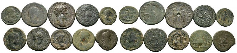 A mixed Lot of 10 Ancient Coins,About fine to about very fine. LOT SOLD AS IS, N...