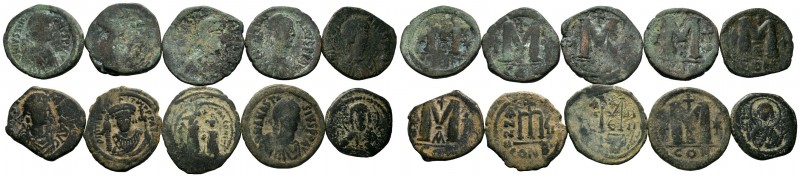 A mixed Lot of 10 Ancient Coins,About fine to about very fine. LOT SOLD AS IS, N...