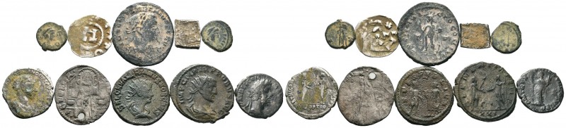 A mixed Lot of 10 Ancient Coins,About fine to about very fine. LOT SOLD AS IS, N...