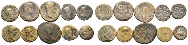 A mixed Lot of 10 Ancient Coins,About fine to about very fine. LOT SOLD AS IS, N...