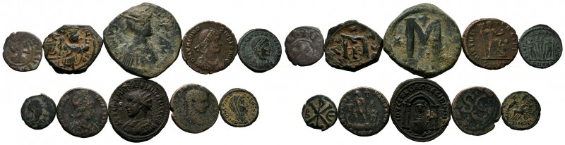 A mixed Lot of 10 Ancient Coins,About fine to about very fine. LOT SOLD AS IS, N...