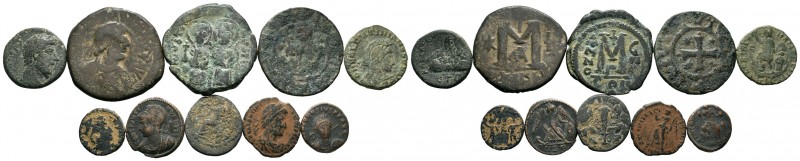 A mixed Lot of 10 Ancient Coins,About fine to about very fine. LOT SOLD AS IS, N...