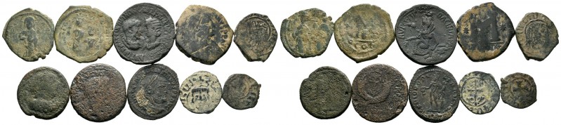 A mixed Lot of 10 Ancient Coins,About fine to about very fine. LOT SOLD AS IS, N...