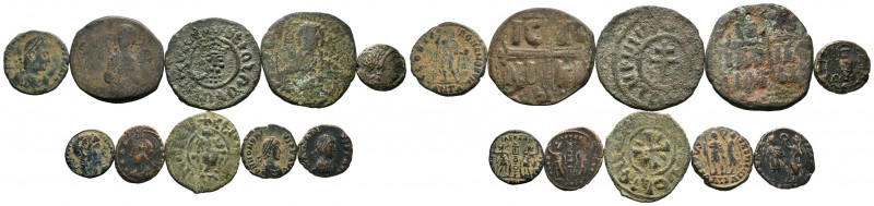 A mixed Lot of 10 Ancient Coins,About fine to about very fine. LOT SOLD AS IS, N...