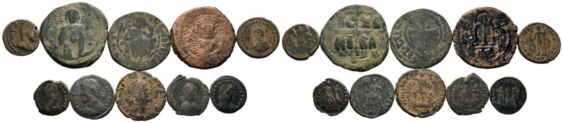 A mixed Lot of 10 Ancient Coins,About fine to about very fine. LOT SOLD AS IS, N...