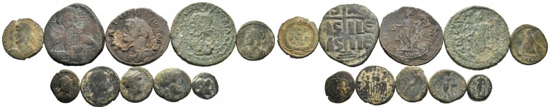 A mixed Lot of 10 Ancient Coins,About fine to about very fine. LOT SOLD AS IS, N...