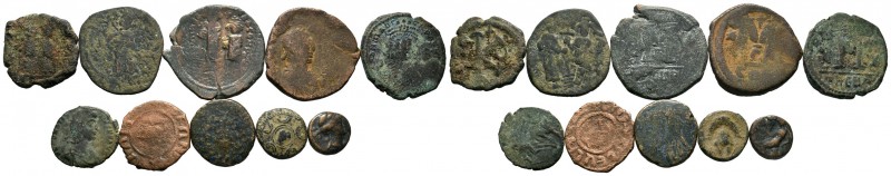 A mixed Lot of 10 Ancient Coins,About fine to about very fine. LOT SOLD AS IS, N...