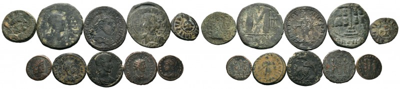 A mixed Lot of 10 Ancient Coins,About fine to about very fine. LOT SOLD AS IS, N...