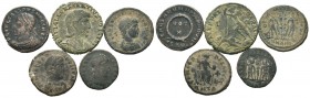 A mixed Lot of 5 Ancient Coins,About fine to about very fine. LOT SOLD AS IS, NO RETURNS.