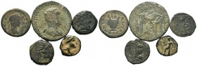 A mixed Lot of 5 Ancient Coins,About fine to about very fine. LOT SOLD AS IS, NO RETURNS.