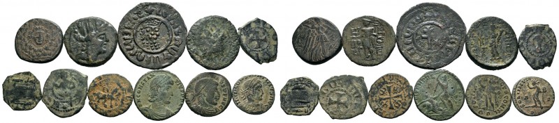 A mixed Lot of 10 Ancient Coins,About fine to about very fine. LOT SOLD AS IS, N...