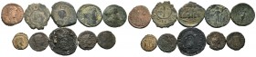 A mixed Lot of 10 Ancient Coins,About fine to about very fine. LOT SOLD AS IS, NO RETURNS.