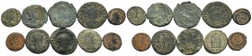 A mixed Lot of 10 Ancient Coins,About fine to about very fine. LOT SOLD AS IS, NO RETURNS.