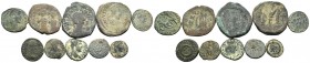 A mixed Lot of 10 Ancient Coins,About fine to about very fine. LOT SOLD AS IS, NO RETURNS.