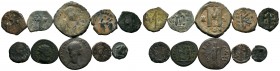 A mixed Lot of 10 Ancient Coins,About fine to about very fine. LOT SOLD AS IS, NO RETURNS.