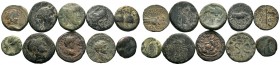 A mixed Lot of 10 Ancient Coins,About fine to about very fine. LOT SOLD AS IS, NO RETURNS.