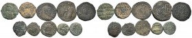 A mixed Lot of 10 Ancient Coins,About fine to about very fine. LOT SOLD AS IS, NO RETURNS.