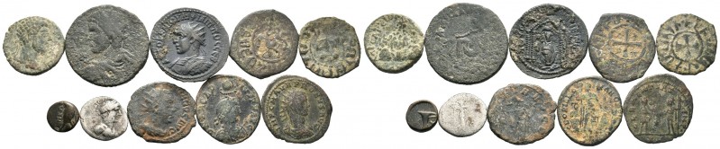 A mixed Lot of 10 Ancient Coins,About fine to about very fine. LOT SOLD AS IS, N...