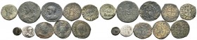 A mixed Lot of 10 Ancient Coins,About fine to about very fine. LOT SOLD AS IS, NO RETURNS.