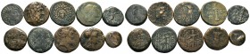 A mixed Lot of 10 Ancient Coins,About fine to about very fine. LOT SOLD AS IS, NO RETURNS.