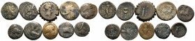 A mixed Lot of 10 Ancient Coins,About fine to about very fine. LOT SOLD AS IS, NO RETURNS.