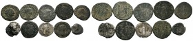 A mixed Lot of 10 Ancient Coins,About fine to about very fine. LOT SOLD AS IS, NO RETURNS.