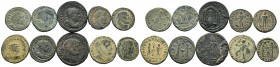 A mixed Lot of 10 Ancient Coins,About fine to about very fine. LOT SOLD AS IS, NO RETURNS.