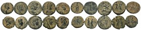 A mixed Lot of 10 Ancient Coins,About fine to about very fine. LOT SOLD AS IS, NO RETURNS.