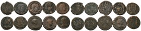 A mixed Lot of 10 Ancient Coins,About fine to about very fine. LOT SOLD AS IS, NO RETURNS.