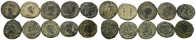 A mixed Lot of 10 Ancient Coins,About fine to about very fine. LOT SOLD AS IS, NO RETURNS.