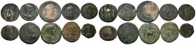 A mixed Lot of 10 Ancient Coins,About fine to about very fine. LOT SOLD AS IS, NO RETURNS.