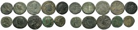 A mixed Lot of 10 Ancient Coins,About fine to about very fine. LOT SOLD AS IS, NO RETURNS.