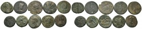 A mixed Lot of 10 Ancient Coins,About fine to about very fine. LOT SOLD AS IS, NO RETURNS.