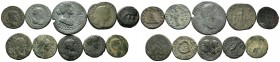 A mixed Lot of 10 Ancient Coins,About fine to about very fine. LOT SOLD AS IS, NO RETURNS.