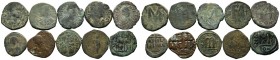 A mixed Lot of 10 Ancient Coins,About fine to about very fine. LOT SOLD AS IS, NO RETURNS.