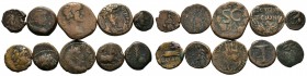 A mixed Lot of 10 Ancient Coins,About fine to about very fine. LOT SOLD AS IS, NO RETURNS.