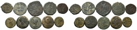 A mixed Lot of 10 Ancient Coins,About fine to about very fine. LOT SOLD AS IS, NO RETURNS.