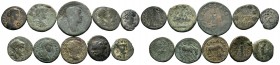 A mixed Lot of 10 Ancient Coins,About fine to about very fine. LOT SOLD AS IS, NO RETURNS.