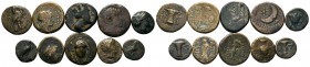 A mixed Lot of 10 Ancient Coins,About fine to about very fine. LOT SOLD AS IS, NO RETURNS.