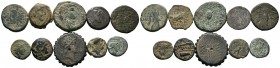 A mixed Lot of 10 Ancient Coins,About fine to about very fine. LOT SOLD AS IS, NO RETURNS.