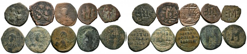 A mixed Lot of 10 Ancient Coins,About fine to about very fine. LOT SOLD AS IS, N...