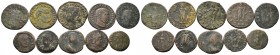 A mixed Lot of 10 Ancient Coins,About fine to about very fine. LOT SOLD AS IS, NO RETURNS.