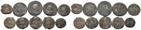 A mixed Lot of 10 Ancient Coins,About fine to about very fine. LOT SOLD AS IS, NO RETURNS.