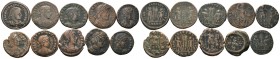 A mixed Lot of 10 Ancient Coins,About fine to about very fine. LOT SOLD AS IS, NO RETURNS.